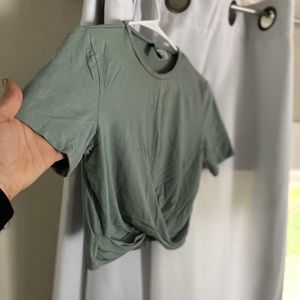 Sage green crop top